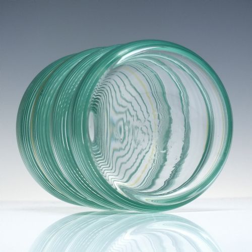PAIR ART DECO GLASS BEEHIVE DECANTERS C193050 - ADDITIONAL PHOTO 3