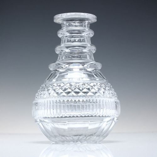 ANTIQUE GEORGIAN CUT GLASS PERSONAL WHISKY CARAFE C1830 - ADDITIONAL PHOTO 1