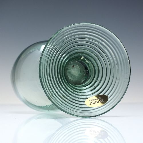 18TH CENTURY GREEN ENGLISH EXPORT WINE ROEMER GLASS WITH HOLLOW STEM C1790 - ADDITIONAL PHOTO 5