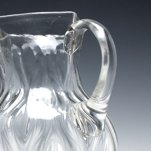 EXCEPTIONALLY RARE ART NOUVEAU GLASS WATER JUG C1890 - ADDITIONAL PHOTO 3