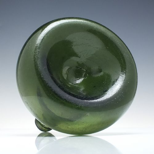 EARLY 18TH CENTURY GEORGIAN GLASS ONION WINE BOTTLE C1705 - ADDITIONAL PHOTO 3