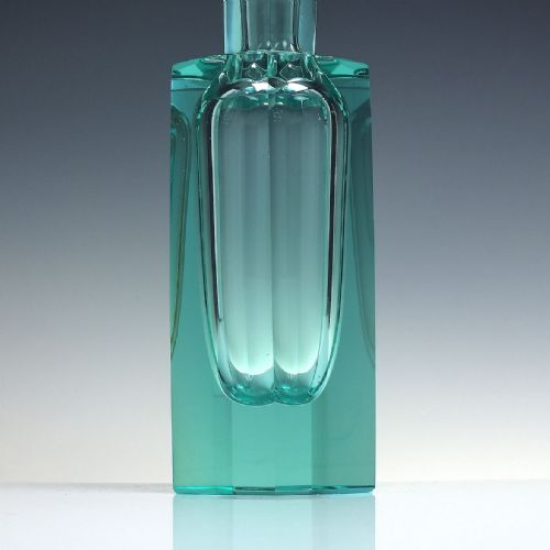 ORIGINAL MOSER MARKED ART DECO GLASS DECANTER AND SIX MATCHING GLASSES C1930 - ADDITIONAL PHOTO 8