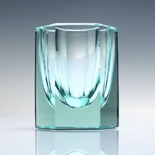 ORIGINAL MOSER MARKED ART DECO GLASS DECANTER AND SIX MATCHING GLASSES C1930 - ADDITIONAL PHOTO 12