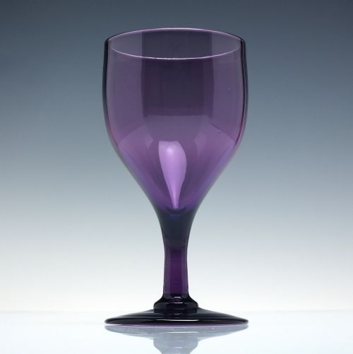 SET OF SIX GEORGIAN AMETHYST WINE GLASSES C1830 - ADDITIONAL PHOTO 1