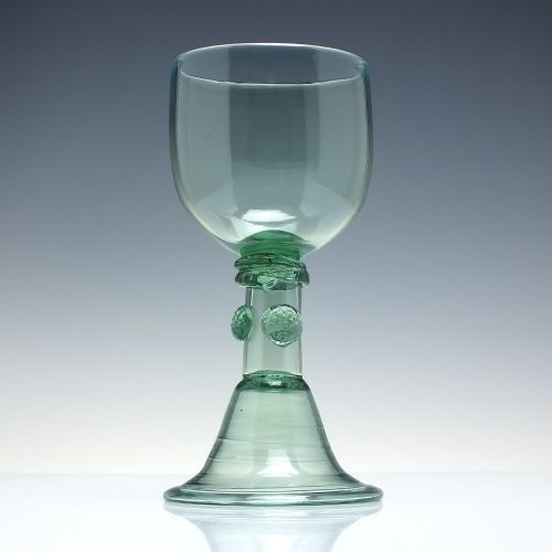 GEORGIAN 18TH CENTURY GREEN EXPORT GLASS C1780 - ADDITIONAL PHOTO 1