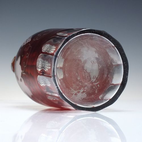 VICTORIAN ENGRAVED GLASS DECANTER C1860 - ADDITIONAL PHOTO 5
