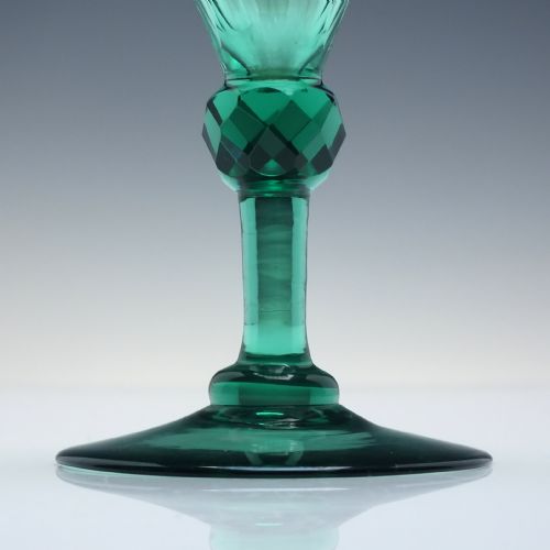 GEORGIAN GREEN WINE GLASS C1825 - ADDITIONAL PHOTO 3