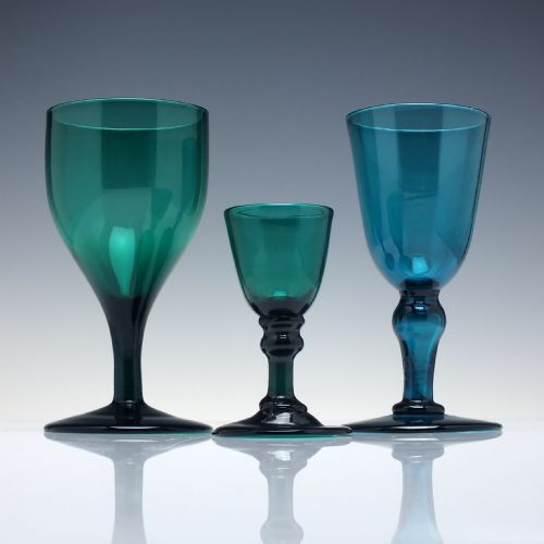RARE GEORGIAN GREEN DRAM GLASS C1800 - ADDITIONAL PHOTO 3