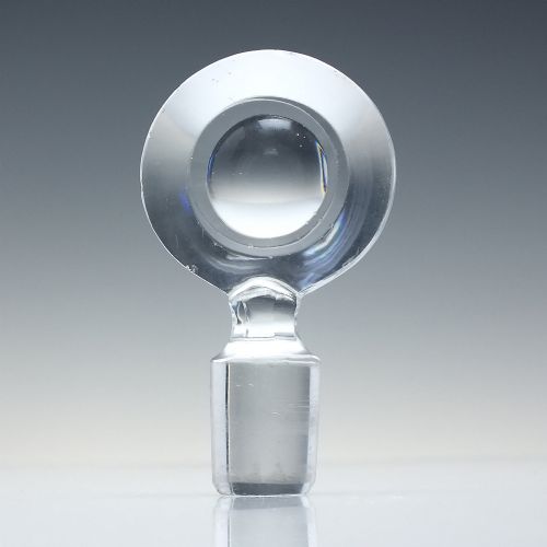 LARGE RARE GEORGIAN PRISM CUT PRUSSIAN GLASS DECANTER C1810 - ADDITIONAL PHOTO 4