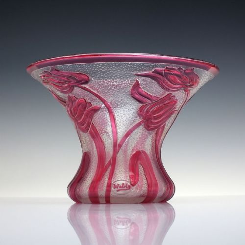 LARGE THOMAS WEBB SONS CAMEO FLEUR VASE C1926 - ADDITIONAL PHOTO 3