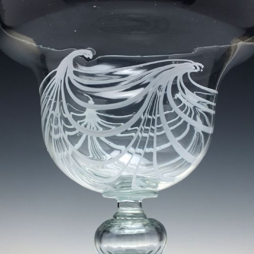 RARE LARGE GRAYSTAN PEDESTAL BOWL DESIGNED BY ELIZABETH GRAYDONSTANNUS C1930RARE LARGE GRAYSTAN PEDESTAL BOWL DESIGNED BY ELIZABETH GRAYDONSTANNUS C1930 SIGNED - ADDITIONAL PHOTO 3