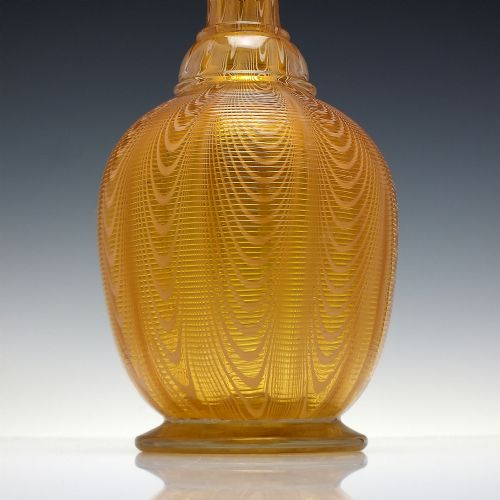 EXCEPTIONALLY RARE ANTIQUE 19TH CENTURY NAILSEA TYPE STEVENS WILLIAMS GLASS DECANTER C1870 - ADDITIONAL PHOTO 2