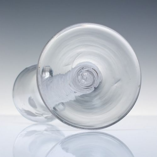 18TH CENTURY GEORGIAN JACOBITE SYMPATHY OPAQUE TWIST WINE GLASS C1760 - ADDITIONAL PHOTO 7