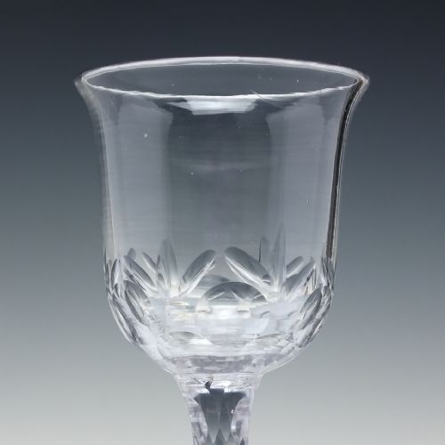 RARE GEORGIAN FACET CUT WINE GLASS C1770 - ADDITIONAL PHOTO 3