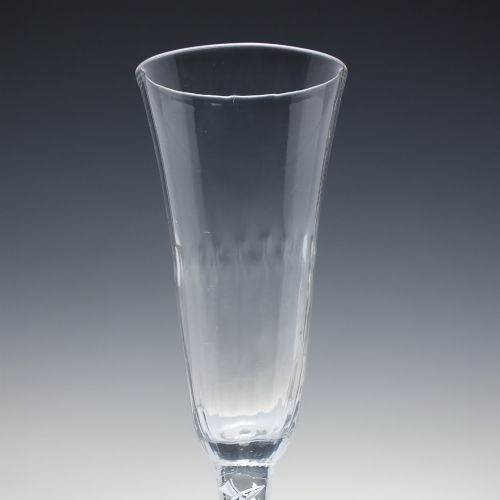 18TH CENTURY MERCURY AIR TWIST ALE GLASS C1750 8 INCHES - ADDITIONAL PHOTO 3