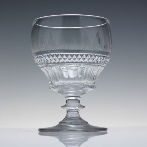 GEORGIAN ANGLO IRISH GLASS RUMMER C1820 - ADDITIONAL PHOTO 1