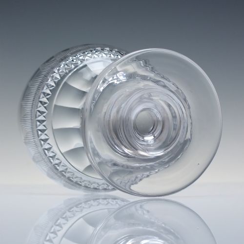 GEORGIAN ANGLO IRISH GLASS RUMMER C1820 - ADDITIONAL PHOTO 3
