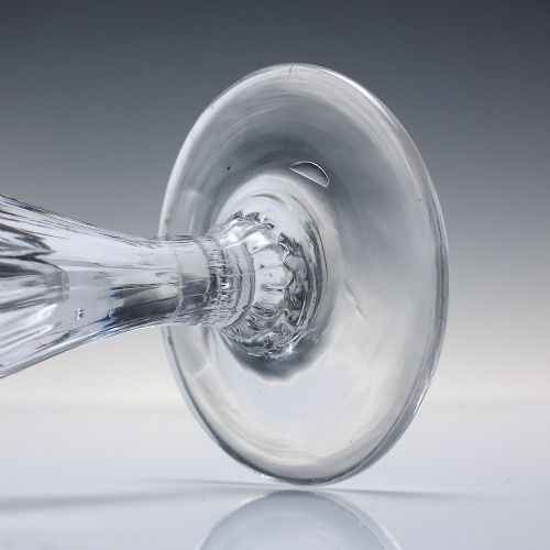 RARE 18TH CENTURY RIB MOULDED TOASTMASTER DRAM GLASS C1760 - ADDITIONAL PHOTO 5