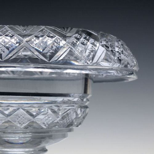 RARE GEORGIAN IRISH CUT GLASS STANDING BOWL C182530 - ADDITIONAL PHOTO 1