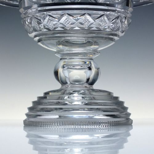 RARE GEORGIAN IRISH CUT GLASS STANDING BOWL C182530 - ADDITIONAL PHOTO 3
