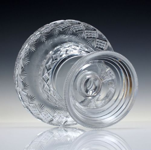 RARE GEORGIAN IRISH CUT GLASS STANDING BOWL C182530 - ADDITIONAL PHOTO 5