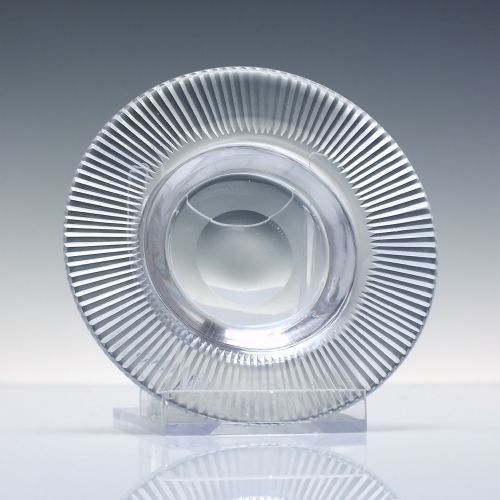 RARE SET OF THREE GEORGIAN IRISH CUT GLASS SALTS WITH FITTED SAUCERS C1820 - ADDITIONAL PHOTO 4