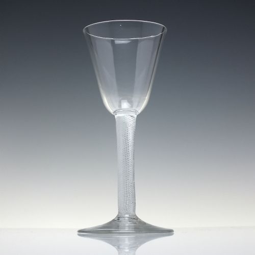 LARGE 18TH CENTURY AIR TWIST WINE GLASS C1750 - ADDITIONAL PHOTO 1