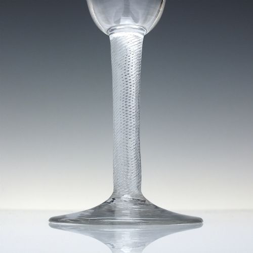 LARGE 18TH CENTURY AIR TWIST WINE GLASS C1750 - ADDITIONAL PHOTO 2