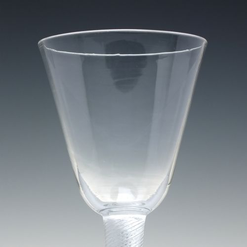 LARGE 18TH CENTURY AIR TWIST WINE GLASS C1750 - ADDITIONAL PHOTO 3