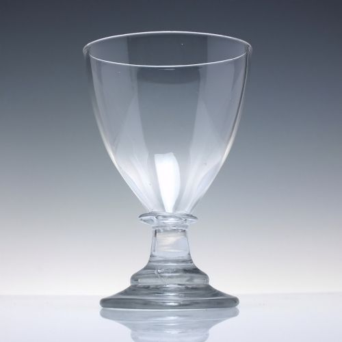 GEORGIAN OVOID BOWL GLASS RUMMER C1820 - ADDITIONAL PHOTO 1