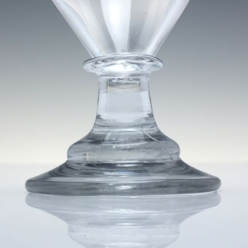 GEORGIAN OVOID BOWL GLASS RUMMER C1820 - ADDITIONAL PHOTO 3