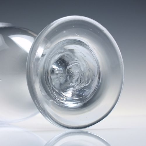 GEORGIAN OVOID BOWL GLASS RUMMER C1820 - ADDITIONAL PHOTO 5