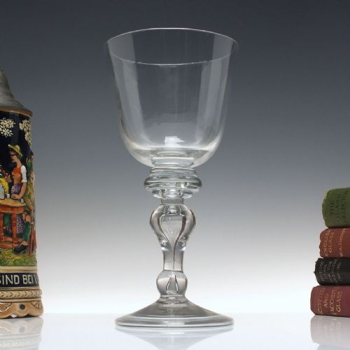 large outstanding 18th century heavy baluster goblet c172030 - CATEGORY: ANTIQUE GLASS - DATED 18TH CENTURY