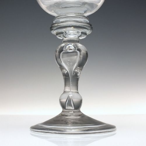 LARGE OUTSTANDING 18TH CENTURY HEAVY BALUSTER GOBLET C172030 - ADDITIONAL PHOTO 4