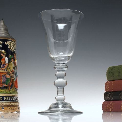 large georgian 18th century baluster glass goblet c1730 - CATEGORY: ANTIQUE GLASS - DATED 18TH CENTURY