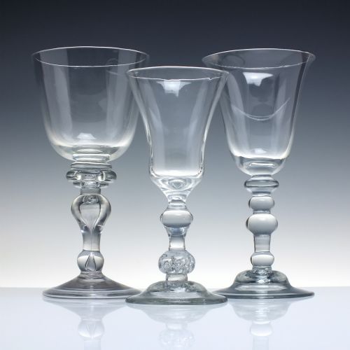 LARGE GEORGIAN 18TH CENTURY BALUSTER GLASS GOBLET C1730 - ADDITIONAL PHOTO 1