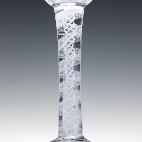 18TH CENTURY OPAQUE LYNN WINE GLASS C1760 - ADDITIONAL PHOTO 3