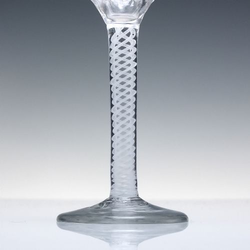 SINGLE SERIES OPAQUE TWIST WINE GLASS C1760 WITH FULL RIBBED OGEE BOWL - ADDITIONAL PHOTO 2