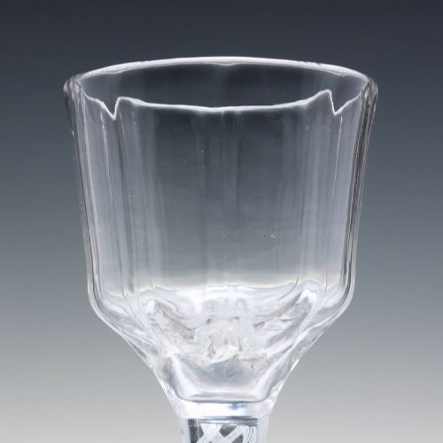SINGLE SERIES OPAQUE TWIST WINE GLASS C1760 WITH FULL RIBBED OGEE BOWL - ADDITIONAL PHOTO 4
