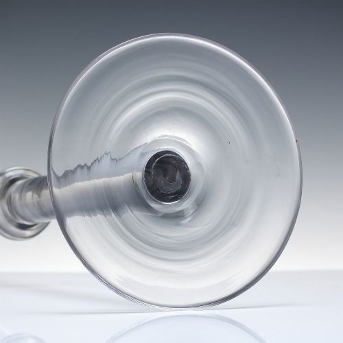 EXTRAORDINARY 18TH CENTURY PLAIN STEM CEREMONIAL TOASTING GLASS C1790 40 CM TALL - ADDITIONAL PHOTO 6