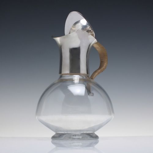 ANTIQUE VICTORIAN SILVER EPNS GLASS CLARET JUG C18901910 MAPPIN HALL CO - ADDITIONAL PHOTO 2