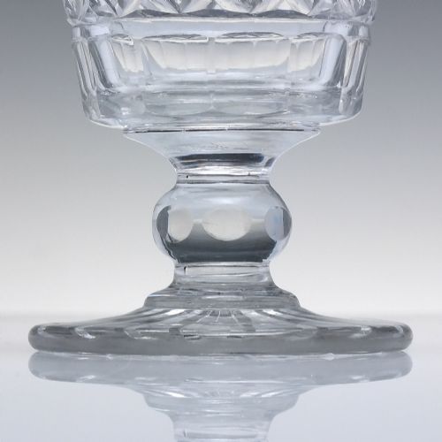 GEORGIAN ANGLO IRISH GLASS RUMMER C1820 - ADDITIONAL PHOTO 3