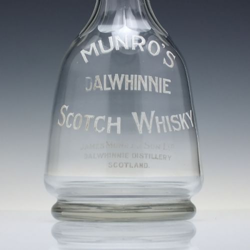 RARE ENAMELLED DALWHINNIE SCOTTISH MUNRO' WHISKY GLASS WATER CARAFE C1910 - ADDITIONAL PHOTO 6