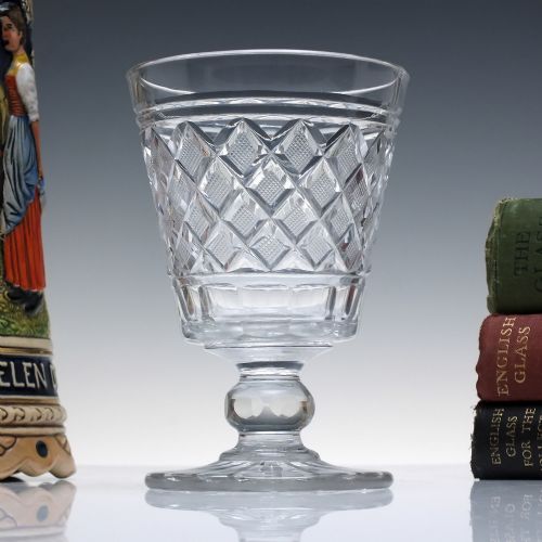 GEORGIAN ANGLO IRISH GLASS RUMMER C1820