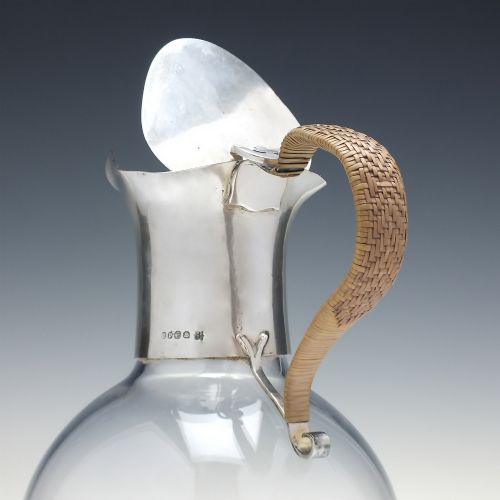 ANTIQUE VICTORIAN SILVER EPNS GLASS CLARET JUG C18901910 MAPPIN HALL CO - ADDITIONAL PHOTO 3