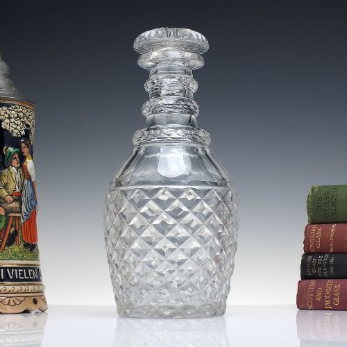 LARGE VICTORIAN GLASS WINE DECANTER C1880