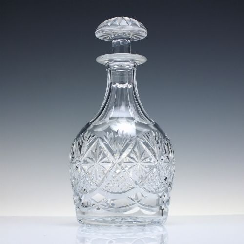 MID CENTURY ROYAL DOULTON CRYSTAL GLASS DECANTER C1960 - ADDITIONAL PHOTO 1