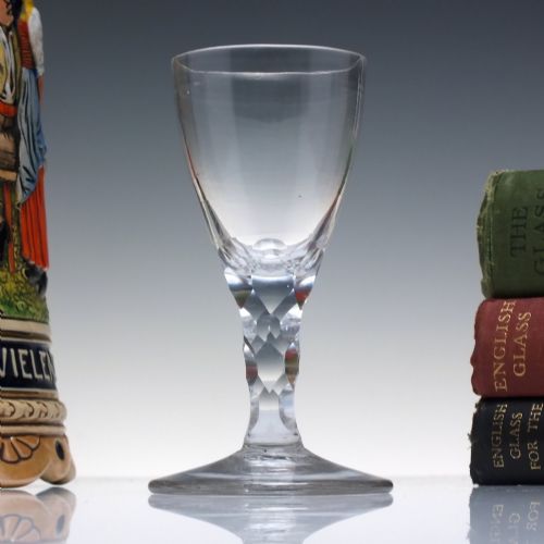 Georgian Facet Cut Dram Glass C1780