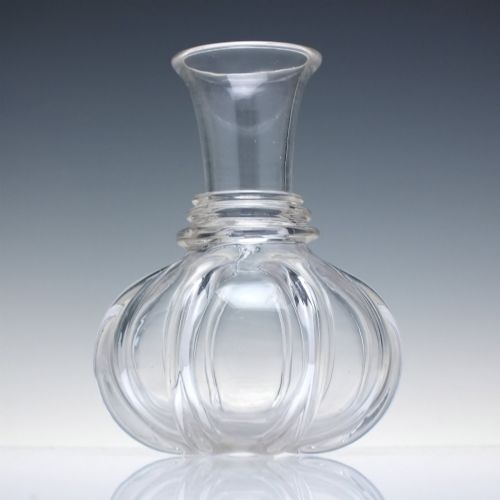 Rare 19th Century Georgian Regency Pillar Moulded Glass Wine Carafe C1835