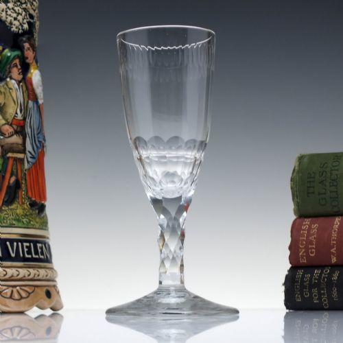 Georgian 18th Century Facet Cut Ale Glass C1780